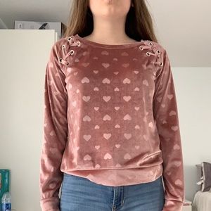 Pink hearted long sleeve